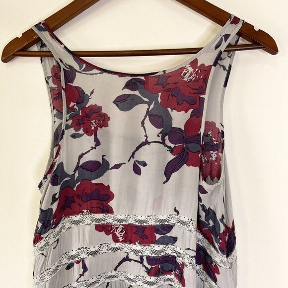 Free People Intimately Free People Voile and Lace Trapeze Slip Dress in Smoke - Picture 6 of 8